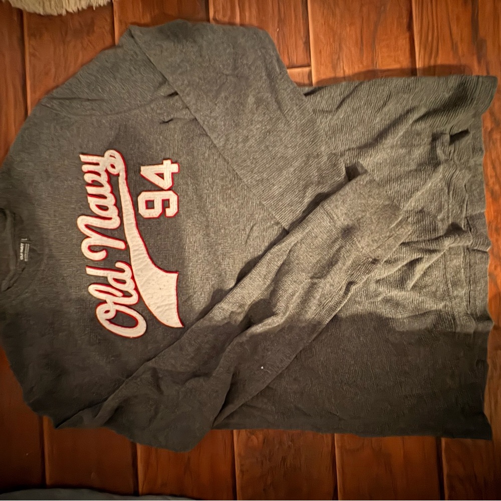 Old Navy Charcoal Heather Long Sleeve Top